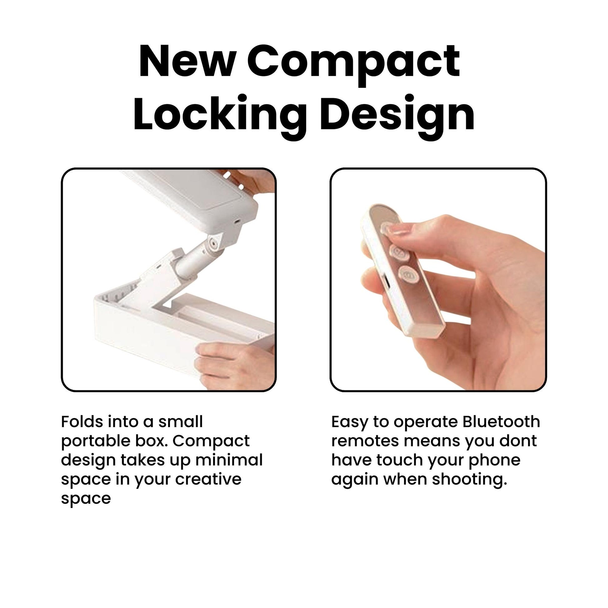 Olivia Overhead Phone Stand Tripod With Light Lock Design