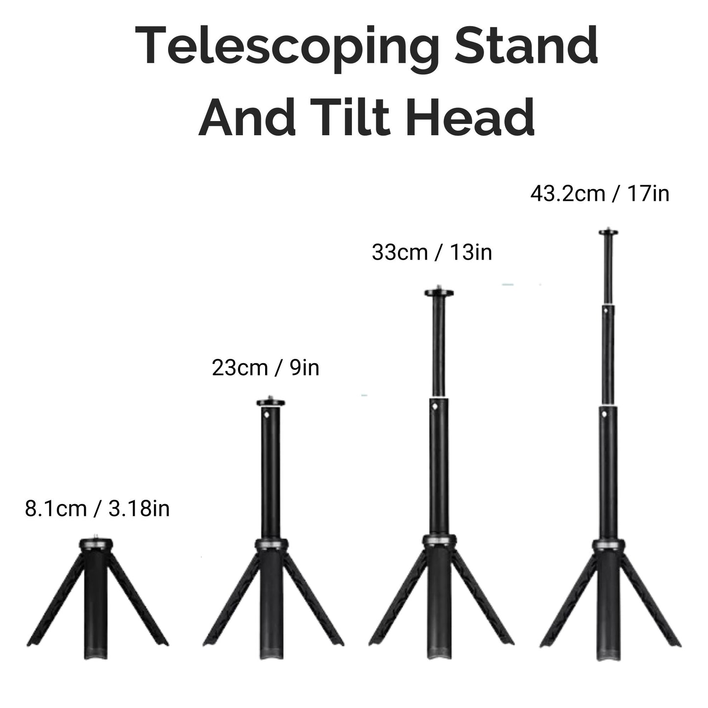 Home Studio Photography Video Bicolor Lighting Kit Tripod Size