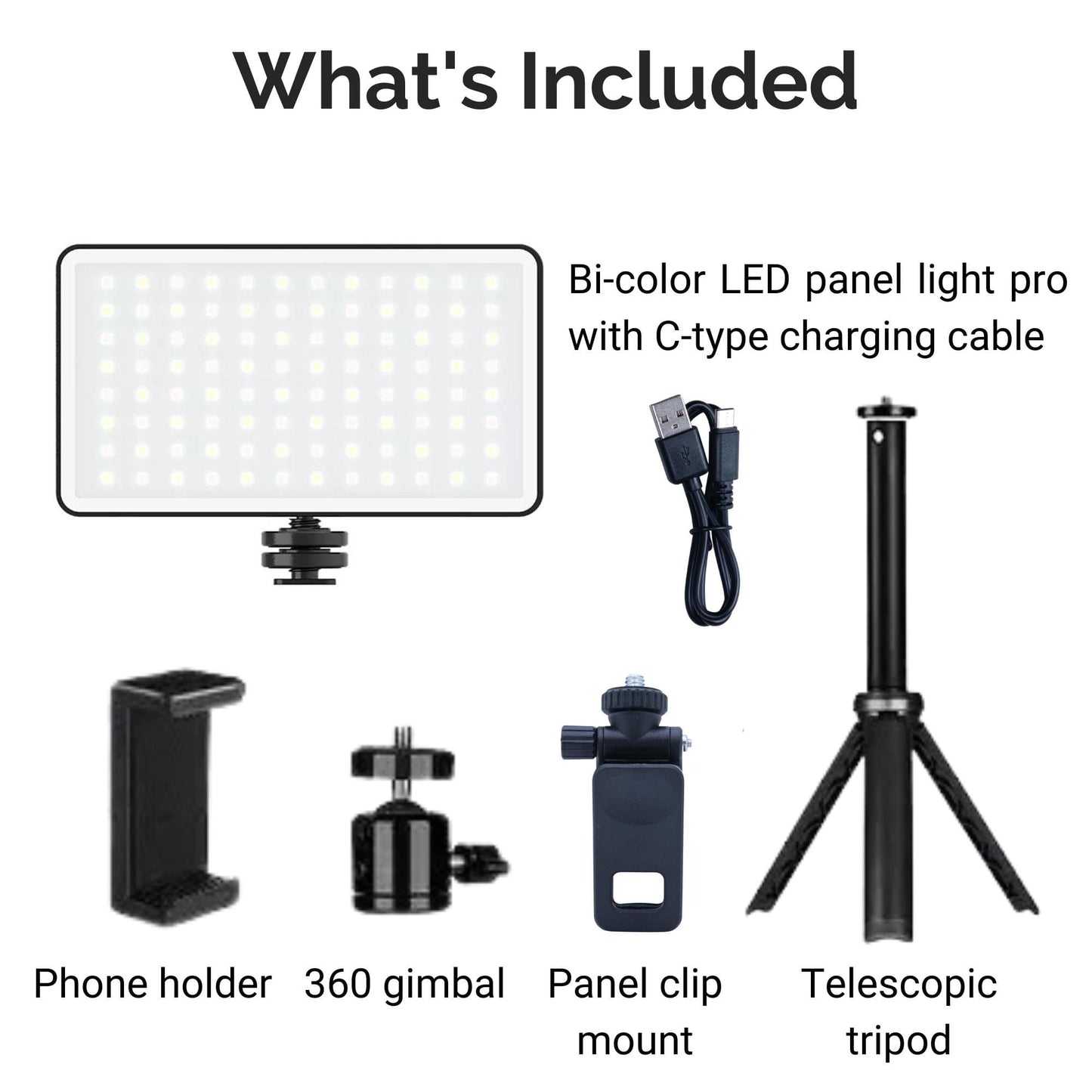 Home Studio Photography Video Bicolor Lighting Kit Included