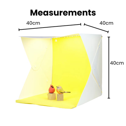 Olivias 40cm Photo Box Studio Bundle Measurements