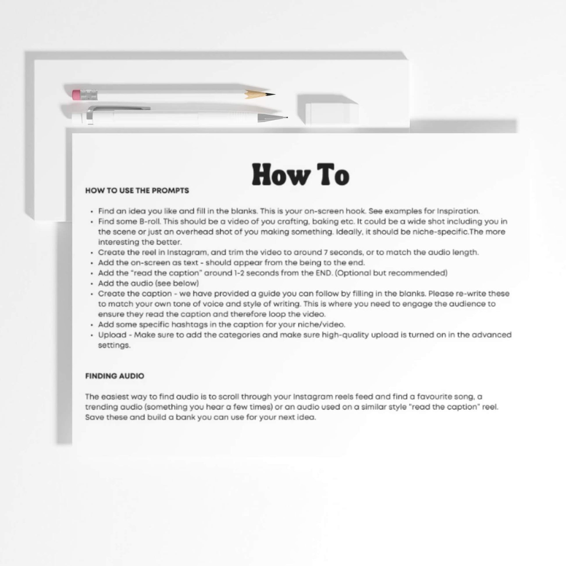27 Ideas for busy creators E-Book how to