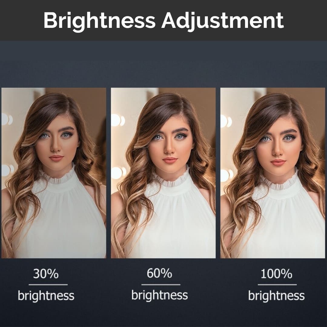 Smartphone Mobile Content Creator Starter Kit Brightness Adjustment