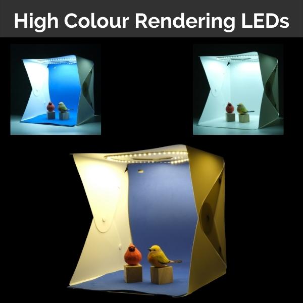 30cm Portable Studio Light Box LED color tones
