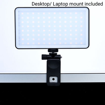 LED Bicolor Panel Light Main Product Photos Laptop Mount
