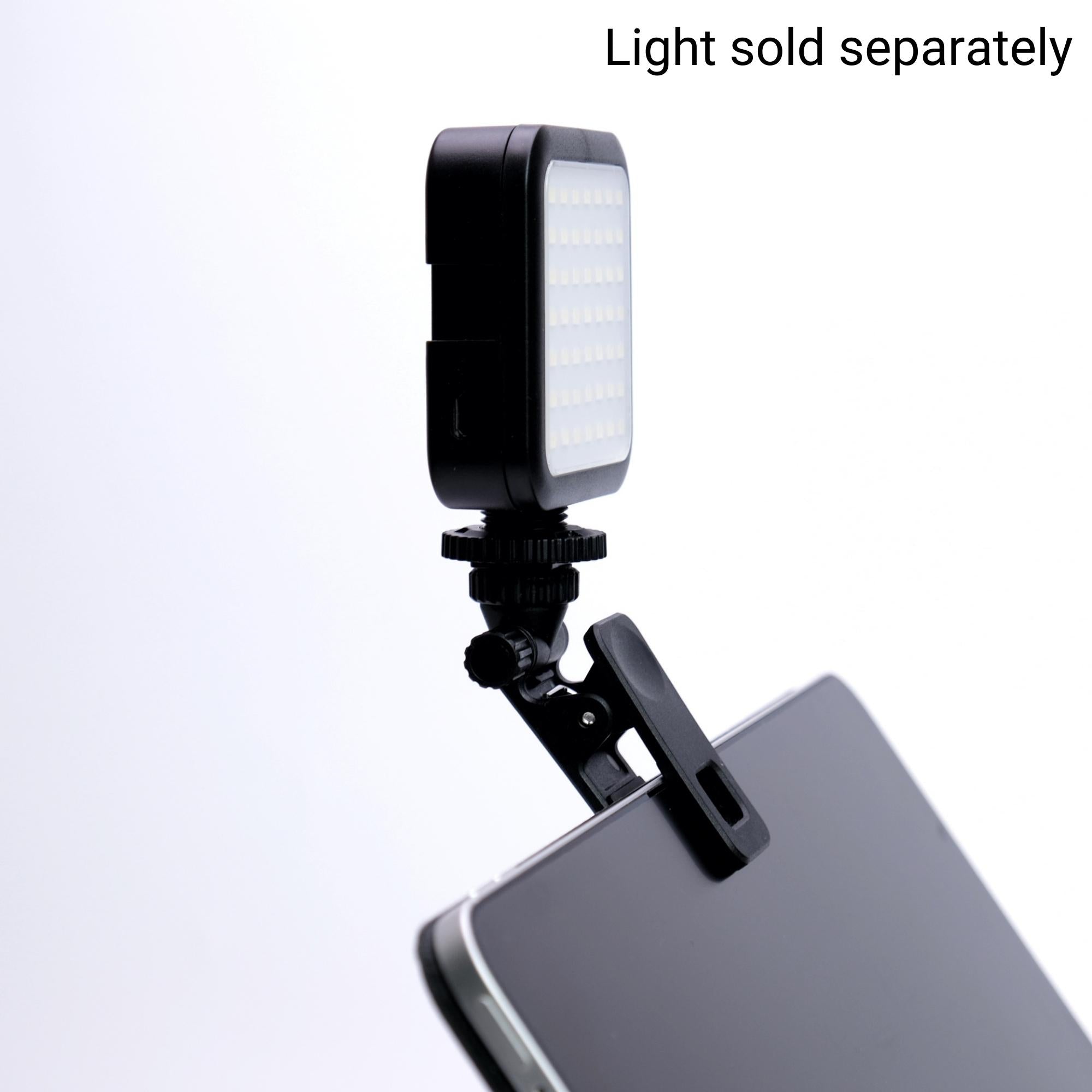 Light Mount clip for Phones Laptops webcams with camera slot