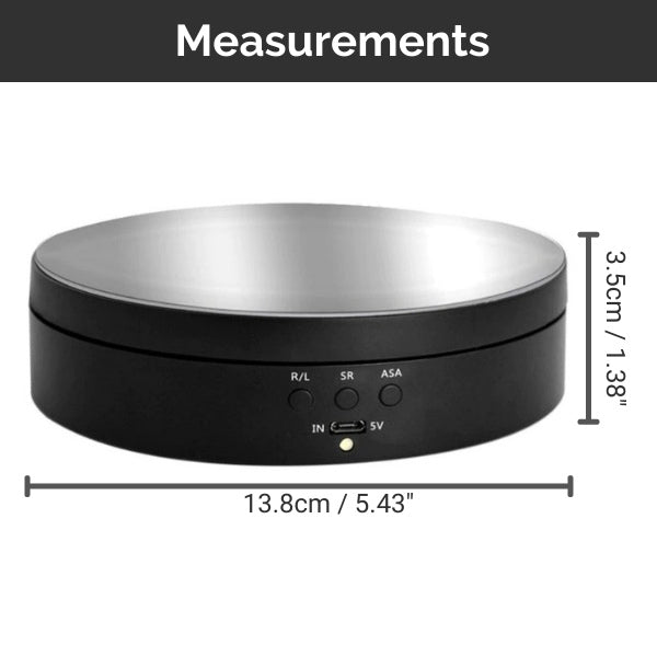 Product Motorised Turntable Display Stand measurements