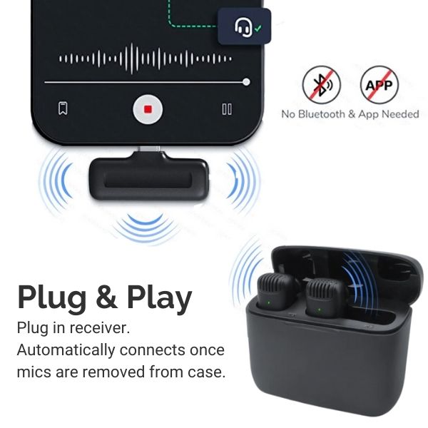 Audrey 2, wireless bluetooth microphone plug and play