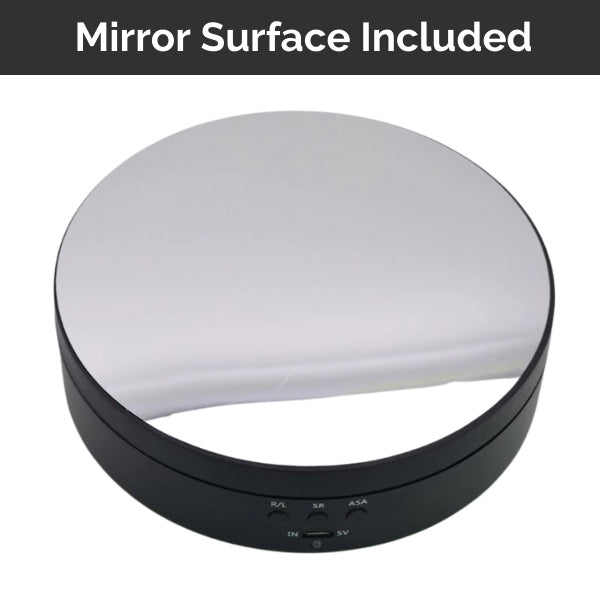 Product Motorised Turntable Display Stand with mirror