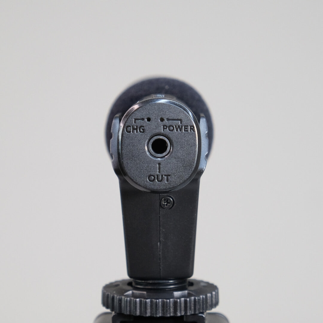Professional Microphone and Tripod in Vertical Format Microphone Back
