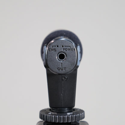 Professional Microphone and Tripod in Vertical Format Microphone Back