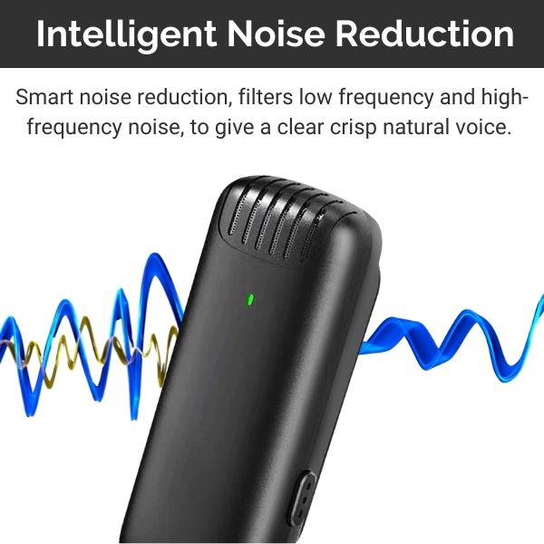 Audrey 2, wireless bluetooth microphone noise reduction