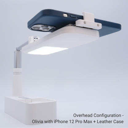 Olivia overhead phone stand 90 degree angle