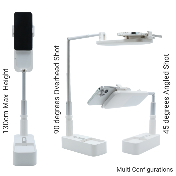 Overhead phone stand features config examples