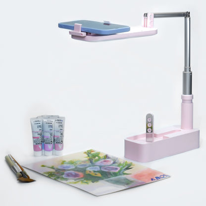 Olivia overhead phone stand in pink