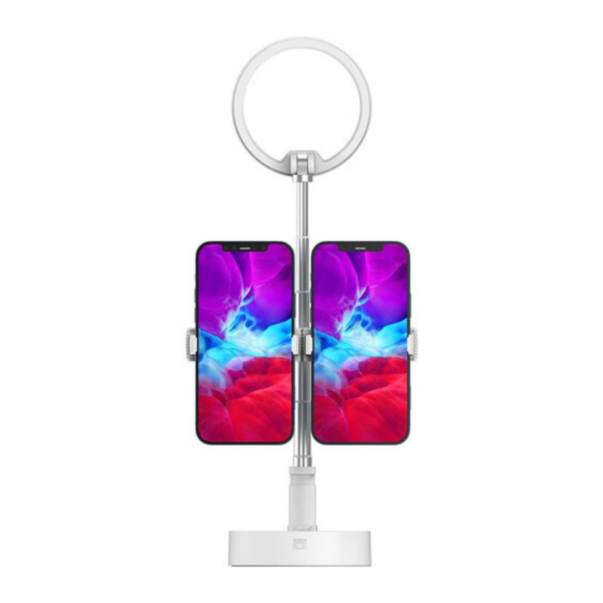 iPad, Tablet and Dual Phone LED Light Stand dual phones