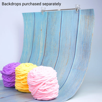 Product Photography Background Stand with yarn