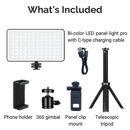 Home Studio Photography Video Bicolor Lighting Kit Included