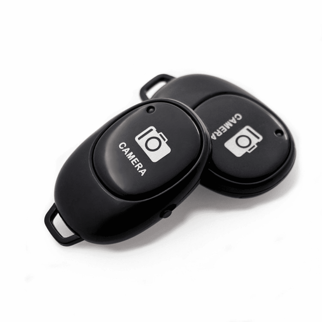 2 Camera Shutter Bluetooth Remote Control Black