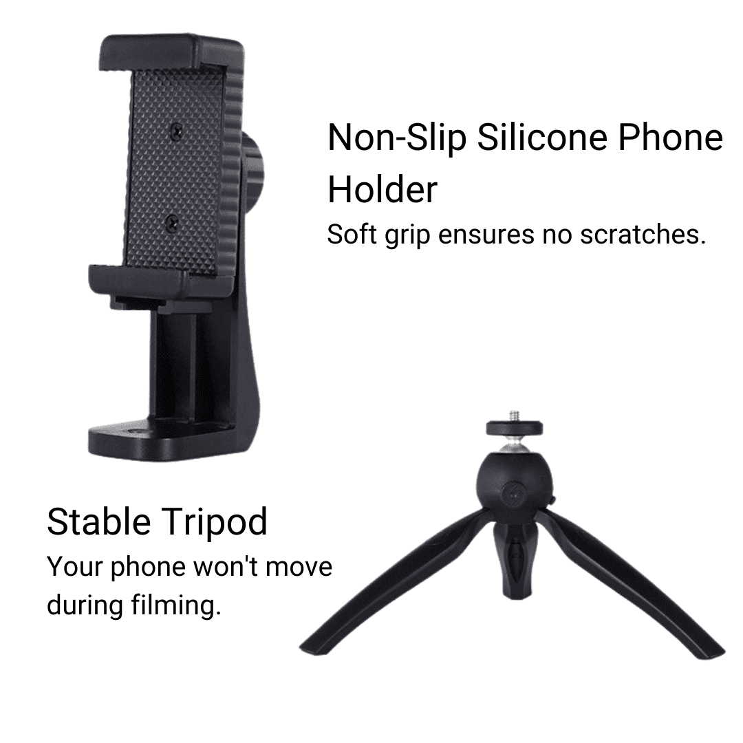Smartphone Microphone & Tripod Bundle